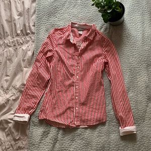 Striped Button Up Blouse
